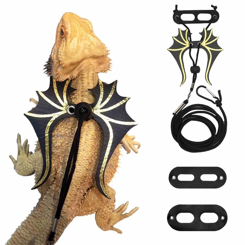 FurryFusion Harnais de traction pour lézard en forme de dinosaure