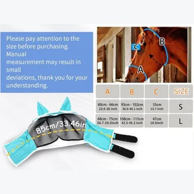 PetTribes Andiker Masque Anti-Mouches Cheval Vert S avec Oreilles UV PetTribes Andiker Masque Anti-Mouches Cheval Vert S avec Oreilles UV