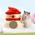FurryFusion Maison de bonhomme de neige en céramique pour hamster FurryFusion Maison de bonhomme de neige en céramique pour hamster
