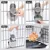 PetTribes Distributeur d'eau suspendu 800ml, gris PetTribes Distributeur d'eau suspendu 800ml, gris