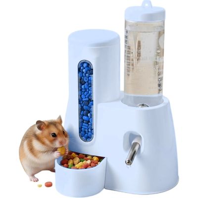 ZooVenture Distributeur Nourriture Eau Hamster Bleu