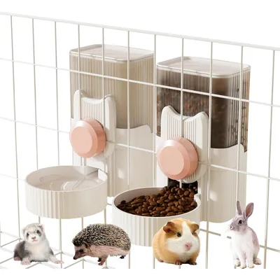 ZooVenture Dispensador de comida y agua para conejos (2 unidades)
