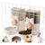Set 2 pieces: Distributeur nourriture + Distributeur eau