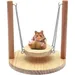 ZooVenture Balançoire Hamster - Bois Naturel, 20cm