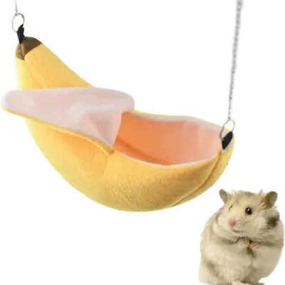 MCBOSON Bananenförmiges Nest für Kleintiere