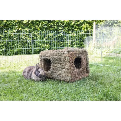ZooVenture Maison Herbe Pliante - 100% Naturel, Sans Plastic