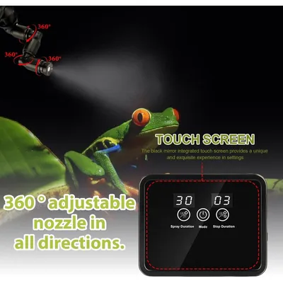 Zoomtopia Système brumisation terrarium reptile 2 buses 360° minuterie