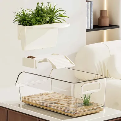 FurryFusion Aquarium pour tortue de grande capacité FurryFusion Aquarium pour tortue de grande capacité