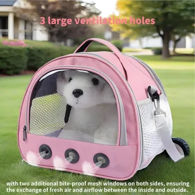 PetTribes - Sac de Transport pour Petit Animal, Fenêtre Transparente PetTribes - Sac de Transport pour Petit Animal, Fenêtre Transparente