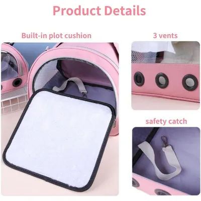 PetTribes - Sac de Transport pour Petit Animal, Fenêtre Transparente PetTribes - Sac de Transport pour Petit Animal, Fenêtre Transparente