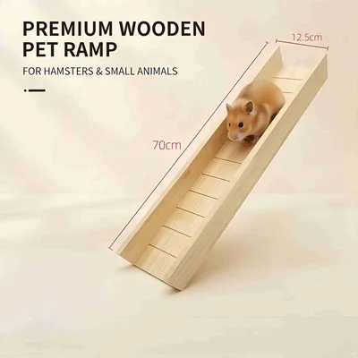 FurryFusion Glissade en bois pour hamster