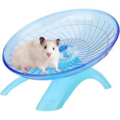 ZooVenture Roue Hamster Frisbee Silence Bleu