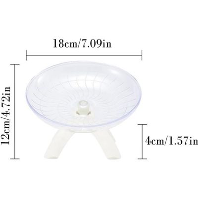 ZooVenture Roue Hamster Frisbee Blanc 18cm