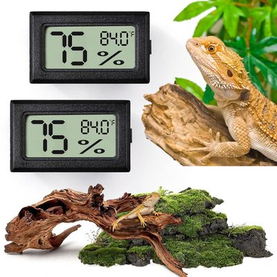 ZooVenture Thermomètre Reptile - Numérique, 2 Pièces, LED