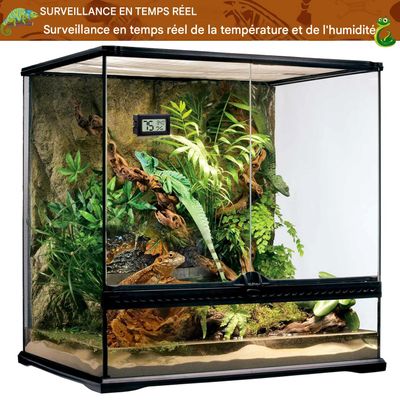 ZooVenture Thermomètre Reptile - Numérique, 2 Pièces, LED