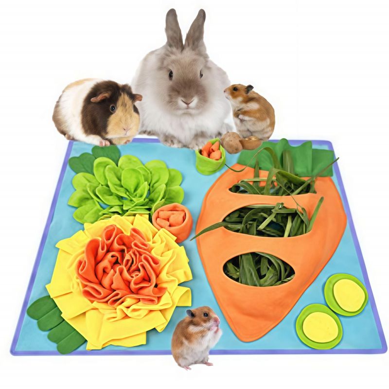 FurryFusion Tapis de recherche de nourriture pour petits animaux