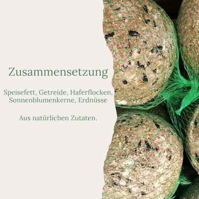 Orni 12 Stück Riesen Meisenknödel - Energiereicher Ganzjahresknödel