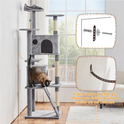 Yaheetech Arbre à Chat Multiniveau