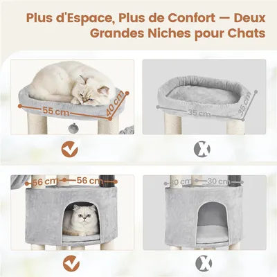 Yaheetech Arbre pour Grand Chat Yaheetech Arbre pour Grand Chat