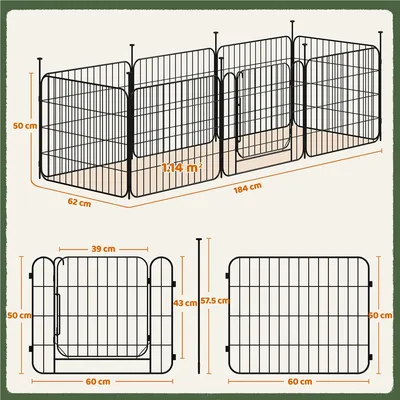 Yaheetech Parc pour Chien Pliable Yaheetech Parc pour Chien Pliable
