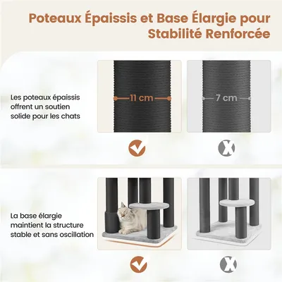 Yaheetech Arbre pour Grand Chat Yaheetech Arbre pour Grand Chat