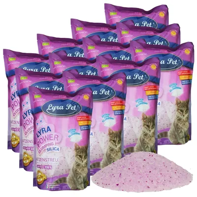 Lyra Pet® Lyra Power® Silica Silicate Litière agglomérante pour chats Lyra Pet® Lyra Power® Silica Silicate Litière agglomérante pour chats