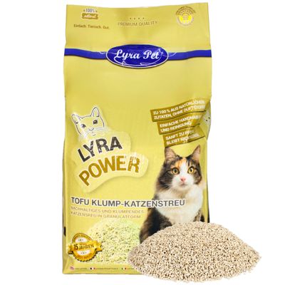 Lyra Pet® Tofu Litière pour chat agglomérante