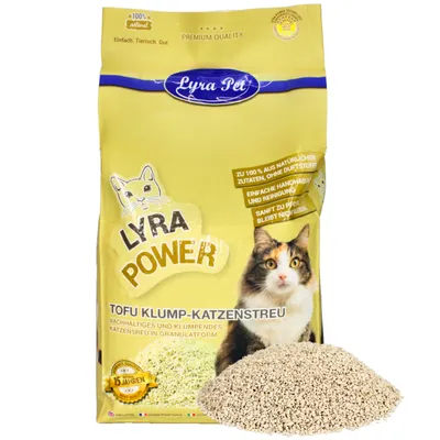 Lyra Pet® Tofu Litière pour chat agglomérante Lyra Pet® Tofu Litière pour chat agglomérante