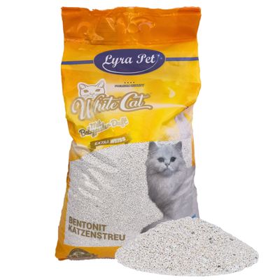 Lyra Pet® White Cat® Litière pour chat à la bentonite
