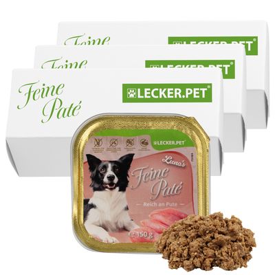 Lecker.Pet® Luna's Feine Paté Riche en Dinde Nourriture humide pour chiens
