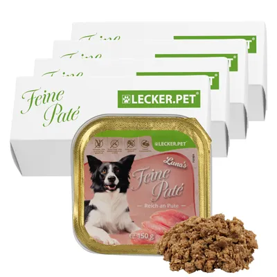 Lecker.Pet® Luna's Feine Paté Riche en Dinde Nourriture humide pour chiens Lecker.Pet® Luna's Feine Paté Riche en Dinde Nourriture humide pour chiens