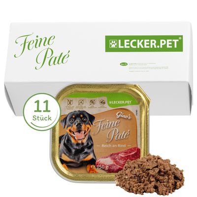 Lecker.Pet® Gino's Fine Paté Nourriture humide pour chiens Aliment complèt