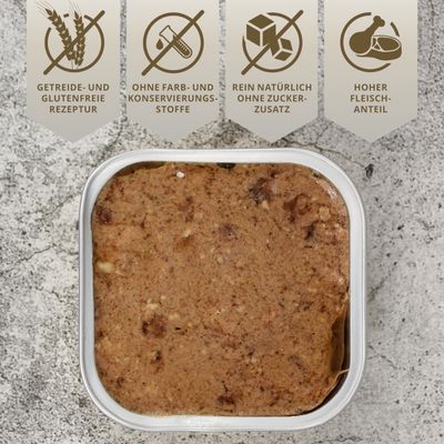 Lecker.Pet® Luna's Feine Paté Reich an Pute Hundefutter Nassfutter