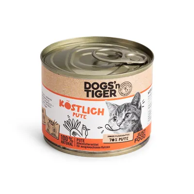 Dogs’n Tiger Köstlich Katzenfutter, Pute Dogs’n Tiger Köstlich Katzenfutter, Pute
