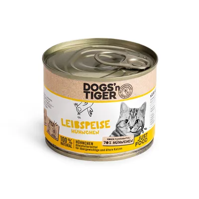 Dogs’n Tiger Leibspeise Katzenfutter, Huhn Dogs’n Tiger Leibspeise Katzenfutter, Huhn