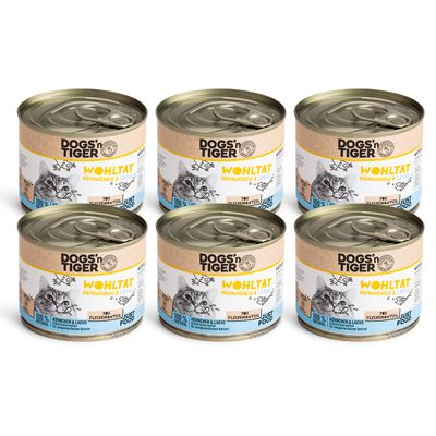 Dogs’n Tiger Wohltat Katzenfutter, Huhn & Lachs