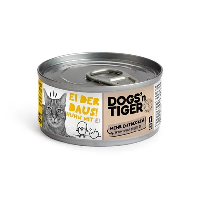 Dogs’n Tiger Katzenfutter, Ei der Daus, Huhn & Ei