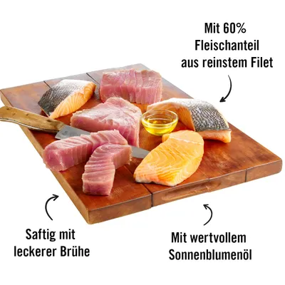 Dogs’n Tiger Meer Katzenfutter, Thunfisch & Lachsfilet