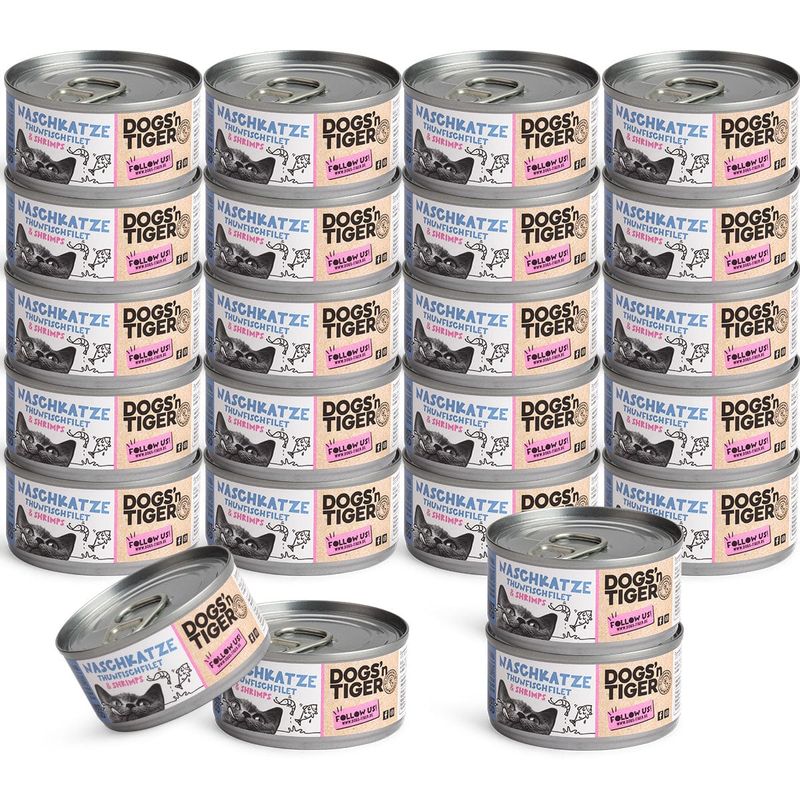 Dogs’n Tiger Naschkatze Katzenfutter, Thunfischfilet & Shrimps