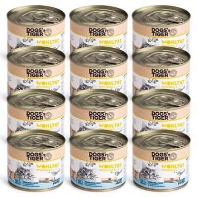 Dogs’n Tiger Wohltat Katzenfutter, Huhn & Lachs