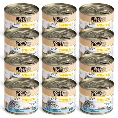 Dogs’n Tiger Wohltat Katzenfutter, Huhn & Lachs Dogs’n Tiger Wohltat Katzenfutter, Huhn & Lachs