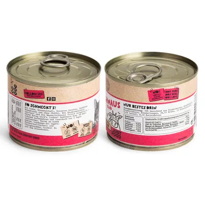 Dogs’n Tiger Schmaus Katzenfutter, Rind