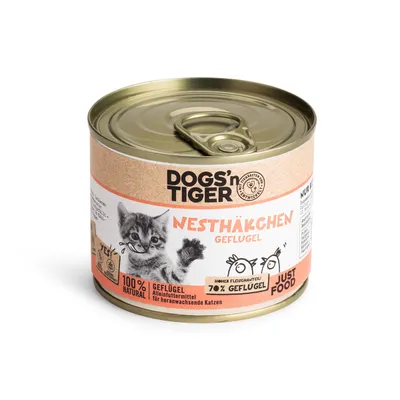 Dogs’n Tiger Nesthäkchen Kittenfutter, Geflügel Dogs’n Tiger Nesthäkchen Kittenfutter, Geflügel