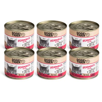 Dogs’n Tiger Schmaus Katzenfutter, Rind