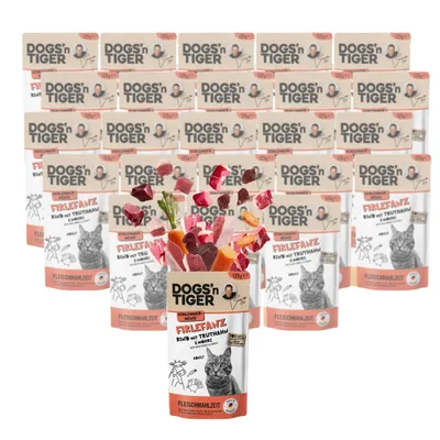 Nourriture pour chats Dogs’n Tiger Firlefanz, bœuf, dinde et carotte