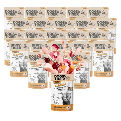 Nourriture pour chats Dogs’n Tiger Klimbim, volaille, veau et carotte