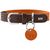 S-M, Coul: orange/marron foncé, TC: 37-45 cm, Larg: 2, 5 cm