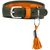 Größe: M, Farbe: oliv/orange, Halsumfang: 42-48 cm, Breite: 7,0 cm