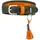 Größe: M, Farbe: oliv/orange, Halsumfang: 42-48 cm, Breite: 7,0 cm