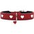 S-M, Coul: rouge/noir, TC: 35-40 cm, Larg: 2, 6 cm